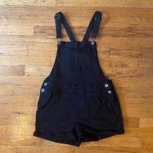 ModCloth Denim Black Short Overalls